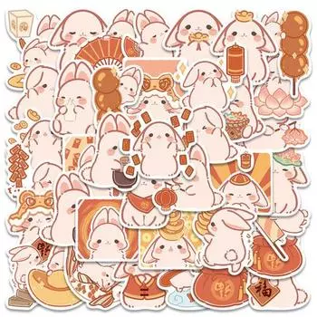 Наклейка-наклейка с красивой четкой печатью в разных стилях, милый раввин с принтом для ноутбука, багажа, скейтборда, граффити, товары для студентов