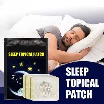 Наклейка Natural Sleep Наклейка Sleep Support Наклейка Adult Sleep Helper Наклейка Relies Fatiy And Helping Sleep Improvers Sleep Insomness Artifact Health Care чёрный
