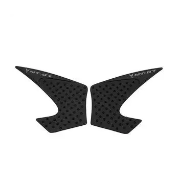 Наклейка Нескользящая накладка на топливный бак, боковая газовая наколенница для мотоцикла Yamaha MT07 MT-07 MT 07 2013 2014 2015 2016 2017 чёрный