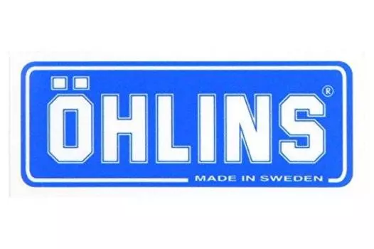 Наклейка OHLINS прозрачная синяя Ш55мм В25мм 0191-03