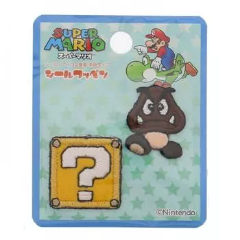 Наклейка-патч Inagaki Clothing Super Mario, двойное применение, клейкая наклейка MRS004 Goomba/Hatena/утюг