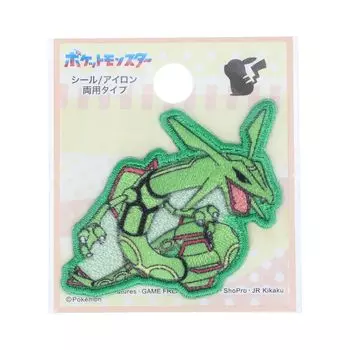 Наклейка-патч с изображением покемона Рейквазы из одежды Inagaki, высота 40 мм x ширина 40 мм, наклейка с утюгом, двойного назначения, клейкая наклейка POS043