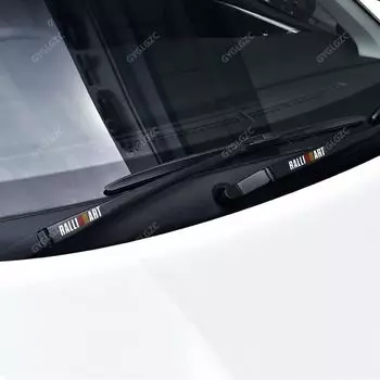 Наклейка RALLI ART Mitsubishi, наклейка на автомобиль, мотоцикл, подходит для внутренней части двери автомобиля, водонепроницаемые наклейки, набор из 2 штук, левая и правая