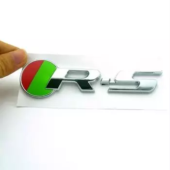 Наклейка с эмблемой RS для XK XF XJ XFR F-Type XJ6 XJS RS, задний значок багажника автомобиля зелёный