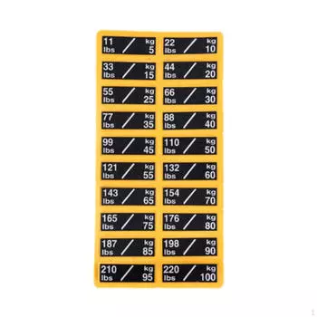 Наклейка с этикеткой выключателя, цифровые наклейки, бодибилдинг, спортивные товары, силовые тренажеры, аккумулятор 3.5cmx1.3cm_5 to 100kg