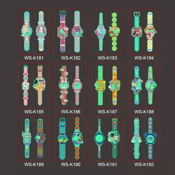 Наклейка с часами Светящиеся в темноте игрушки Светящиеся наклейки со звездами Флуоресцентная живопись Наклейки из ПВХ Игрушки для детей Мальчики Девочки