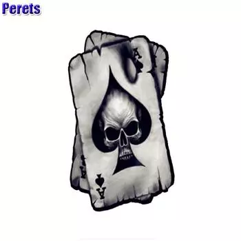 Наклейка с черепом Perets, интересные светоотражающие наклейки для автомобиля, автотовары, аксессуары чёрный