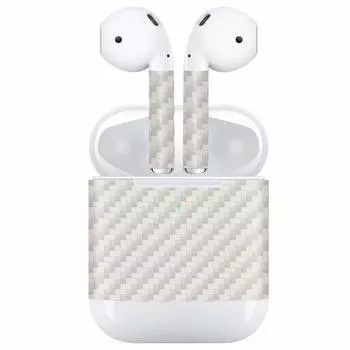 Наклейка с дизайном AirPods ELECOM может украсить основной блок по вашему вкусу Совместимо с выпущенными моделями в стиле Carbon [Вам нравится] 2019/2016 (белый)