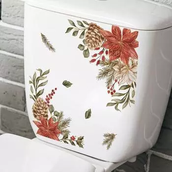 Наклейка съемная самоклеящаяся водонепроницаемая ПВХ гостиная ванная комната настенное искусство крышка унитаза