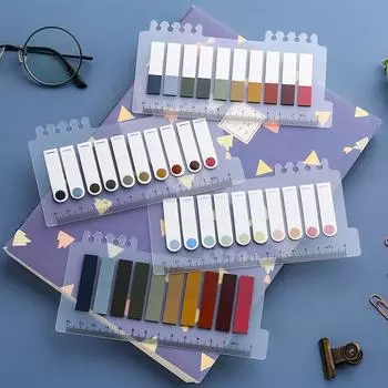 Наклейка с индексом липкой заметки, съемная водонепроницаемая наклейка с флуоресцентной этикеткой, наклейка с индексом для студентов 120pcs