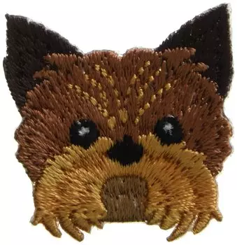 Наклейка с изображением собак из одежды Inagaki, нашивка с изображением йоркширского терьера, клейкая наклейка двойного назначения DOG012/утюг