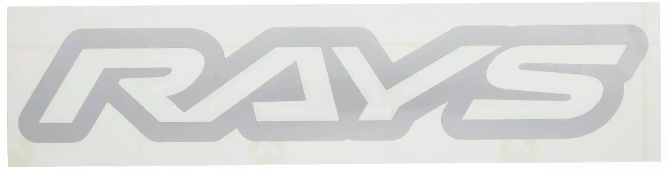 Наклейка с логотипом RAYS W250 мм, вырезанные буквы SL 74040200003SL [RAYS] (Серебряный) №17