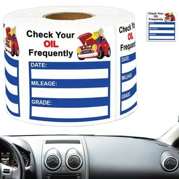 Наклейка с напоминанием о замене масла в автомобиле, 150 листов, наклейки для замены масла, наклейки для автомобиля, легкосъемные наклейки для украшения окон и лобового стекла синий