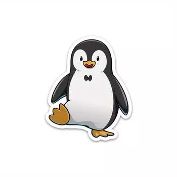 Наклейка с пингвином, милые наклейки с животными, водонепроницаемая виниловая наклейка, наклейки на бутылки с водой, забавные наклейки для ноутбуков, наклейки, которые можно мыть в посудомоечной машине 3inch/7.62cm 5pc