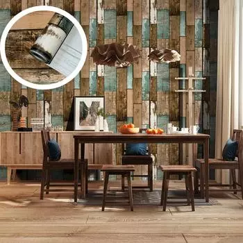 Наклейка с рисунком под дерево, самоклеящиеся обои, водостойкие и влагостойкие, имитация дерева, декоративная наклейка на дверь шкафа, ремонт шкафа 45x100cm