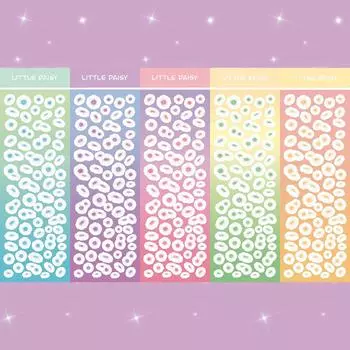 Наклейка с ромашкой в корейском мультфильме gooka hand account DIY декоративная наклейка с цветком розовый