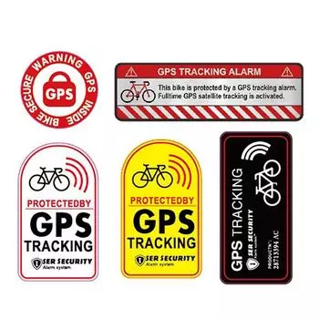 Наклейка с сигнализацией GPS слежения, светоотражающая наклейка с предупреждением о велосипеде, противоугонная наклейка для мотоцикла, скутера, автомобиля, предупреждение