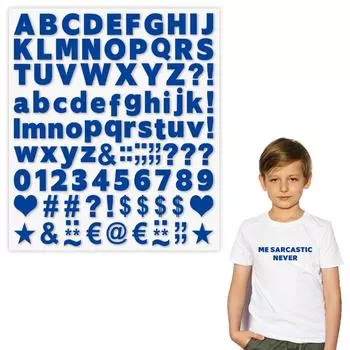 Наклейка с символами алфавита на одежду, утюг, парчи, Ropa Diy, термопресс, аппликация, наклейки на одежду, футболки, толстовки, термоперенос