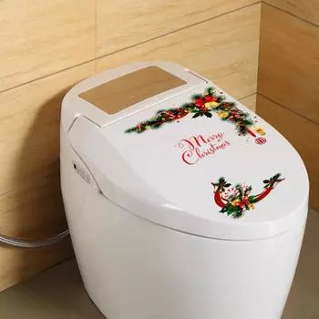 Наклейка с узором «Растения и колокольчики», съемная наклейка на оконное стекло, дверь, рождественский праздничный домашний декор стены Leaf