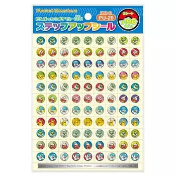 Наклейка Showa Note Pokemon Step Up Mini Sticker 797432 Наклейка с поощрением Наклейка с мотивацией One Size PU-20