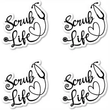 Наклейка «Скраб Лайф» Наклейки «Сестринская жизнь» 1pc