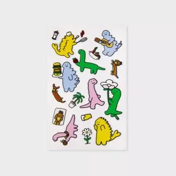 наклейка со знаменитостями Line Friends Joguman