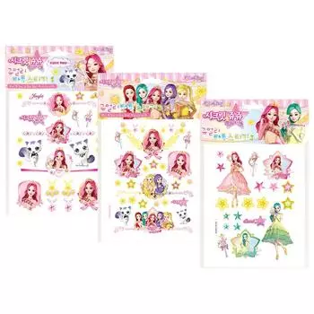 Наклейка-татуировка Little Bling Secret Jouju Star Goddess, набор из 3 предметов, разноцветные, 1 комплект