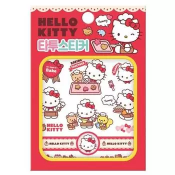 Наклейка-татуировка Sanrio Characters Hello Kitty, популярная корейская игра
