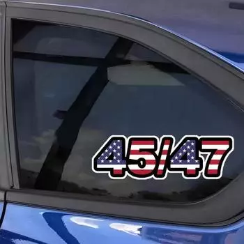 Наклейка Трамп 45/47 Президент Победа Наклейки на бампер автомобиля Водонепроницаемые наклейки с защитой от выцветания Патриотические наклейки Трампа для автомобилей Ноутбуков Чемоданов 10 pcs