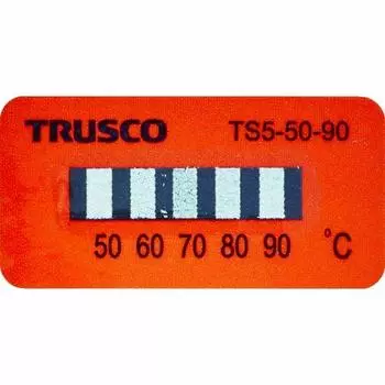 Наклейка-указатель температуры TRUSCO необратимая TS55090 5-точечная 50~90 (40 штук) белый