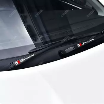 Наклейка Vellfire для автомобиля, мотоцикла, наклейка, уплотнитель, подходит для двери, боковой стороны салона автомобиля, водонепроницаемый комплект из 2 левых и правых дворников, ручек, зеркал,