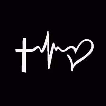 Наклейка «Вера Надежда Любовь Сердце» для автомобиля, Стайлинг автомобиля, окно, тело, бампер, наклейка, Декор белый