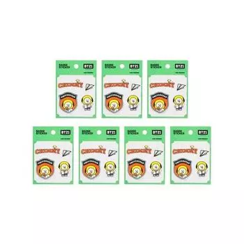 Наклейка-значок для кастинга Line Friends BT21, Чими, 7 упаковок