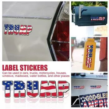 Наклейки 2024 года (10 шт.), Наклейки и переводные картинки, Автомобиль 2024 года, Грузовик, Мотоцикл, Дом, Окно, Наклейки на бампер ноутбука, Американский флаг One Size