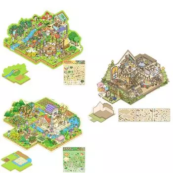 Наклейки 3D Сцена Наклейки Сцена Наклейки для блокнота One Size