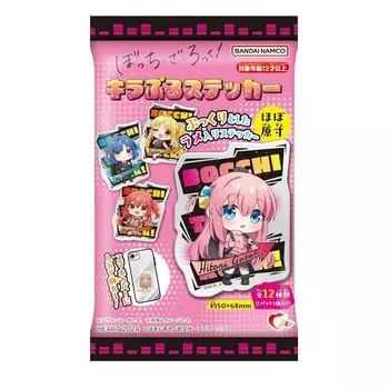 Наклейки Bocchi the Kirapuru 12 штук Candy rock! игрушки/Жвачка