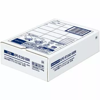 Наклейки для этикеток, совместимые с принтером KOKUYO, 24 стороны, 500 листов, KPC-E1242-500