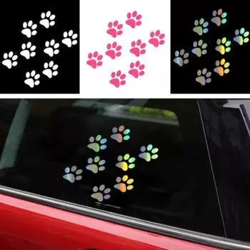 Наклейки для автомобиля, наклейка с принтом кошачьей лапы на автомобиль, 3D виниловая наклейка из углеродного волокна, украшение для мотоцикла, наклейки для автостайлинга, наклейки 11, см * 6 см