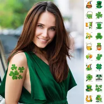 Наклейки для боди-арта в стиле «День Святого Патрика» One Size