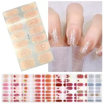 Наклейки для дизайна ногтей, 3D-наклейки для ногтей, лак для ногтей, набор гелевых наклеек для ногтей, наклейки для французских ногтей, наклейки для ногтей