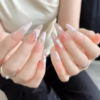 Наклейки для дизайна ногтей с розовыми цветами, самоклеящиеся милые 5D-рельефы с рисунком бабочек и цветов, наклейки для маникюра, слайдеры, декоративные наклейки вино красного