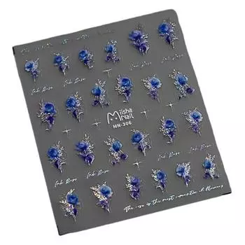 Наклейки для дизайна ногтей, ультратонкие самоклеящиеся цветочные наклейки, DIY маникюрные насадки, клейкое украшение для ногтей C