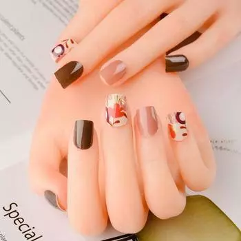 Наклейки для дизайна ногтей Водонепроницаемые 3D-печатные наклейки для горячего тиснения ногтей Наклейки для дизайна ногтей