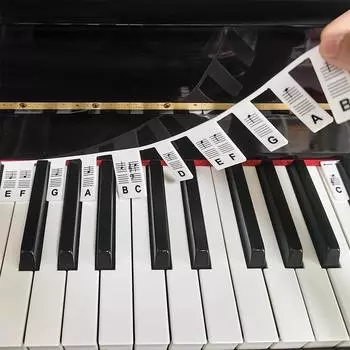 Наклейки для клавиш пианино Piano Rake для начинающих 88 полноразмерных клавиш