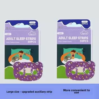 Наклейки для коррекции дыхания ртом у подростков: Способствует сну, смыкая губы и предотвращая открытие рта.