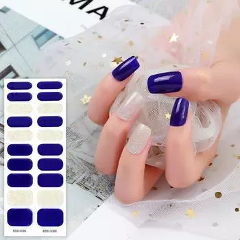 Наклейки для красоты полуотвержденные наклейки для ногтей УФ-лампа для фототерапии гель-наклейки для маникюра смешанные