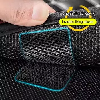 Наклейки для крепления автомобильных ковриков Универсальные самоклеящиеся застежки Автомобильные коврики Зажимы для липкой ленты для 10pcs черный оливковый
