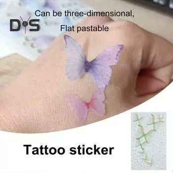 Наклейки для лица с бабочками, аксессуары, самоклеящиеся тонкие дизайнерские декоративные наклейки для макияжа глаз, боди-арт, наклейки для вечеринок C