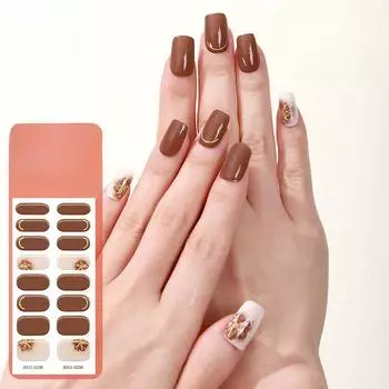 Наклейки для маникюра с гелем, полуотвержденные наклейки для ногтей, 3D-лампы для светотерапии BSG-0251