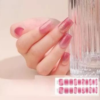 Наклейки для маникюра с гелем, полуотвержденные наклейки для ногтей, 3D-лампы для светотерапии BSS-0175